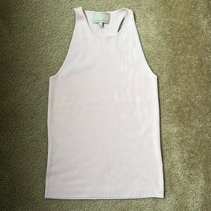 NWOT Banana Republic blush pink sleeveless silk sweater top